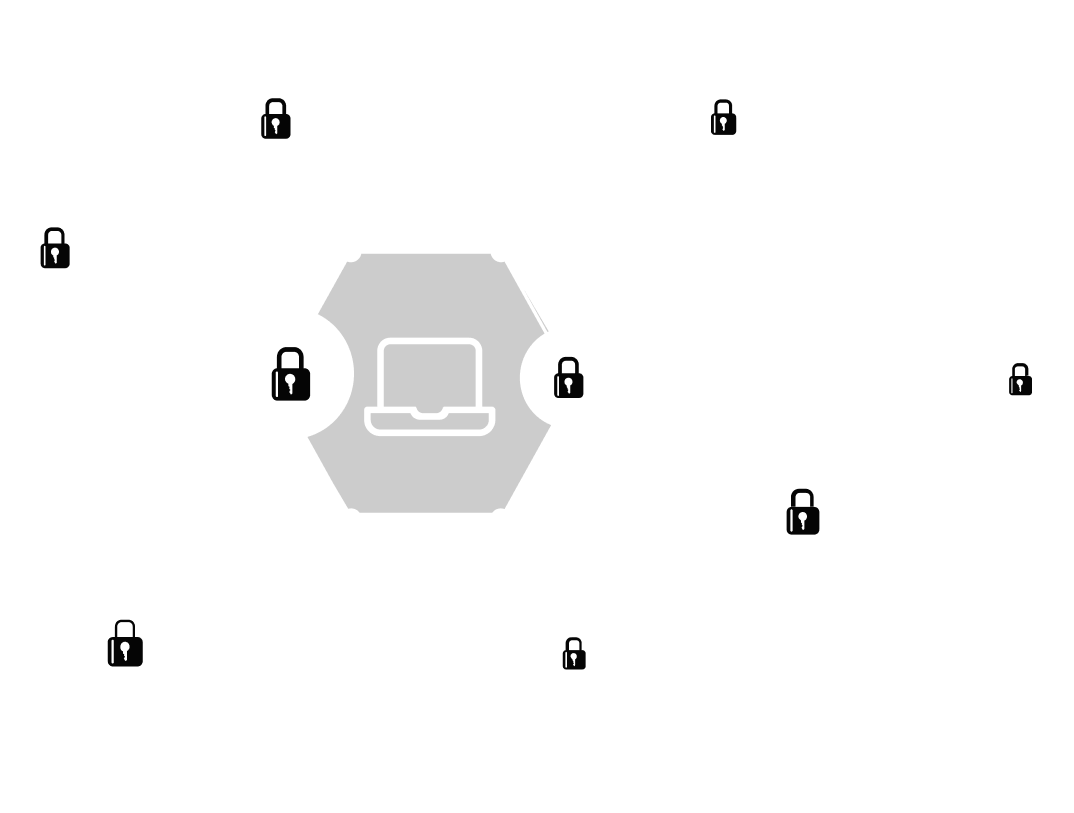 Digital Honey Comb with Laptop in Center